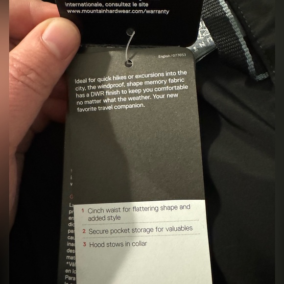 NWT Mountain Hardware Urbanite II Jacket Size Small Black - Picture 3 of 7